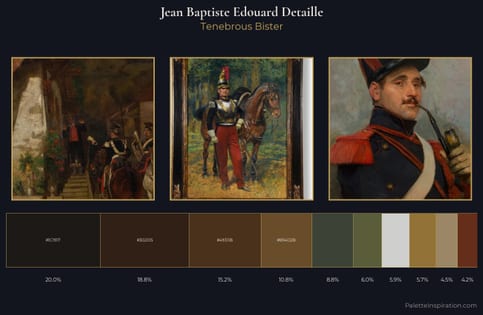 Jean Baptiste Edouard Detaille Palette 5 - Tenebrous Bister