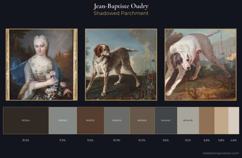 Jean-Baptiste Oudry Palette 4 - Shadowed Parchment