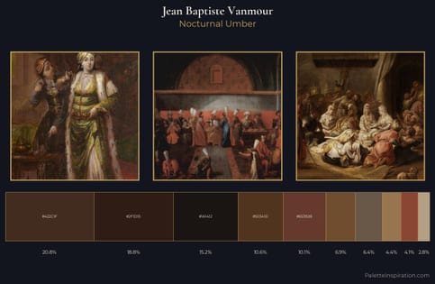 Jean Baptiste Vanmour Palette 6 - Nocturnal Umber