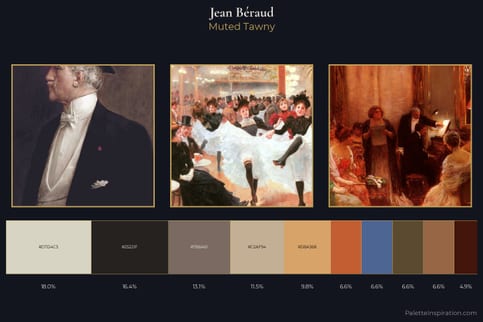 Jean Béraud Master Palette - Muted Tawny