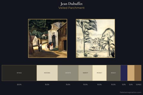 Jean Dubuffet Master Palette - Veiled Parchment