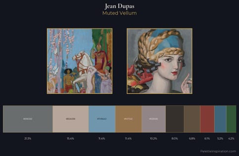 Jean Dupas Palette 1 - Muted Vellum