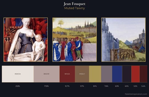 Jean Fouquet Palette 7 - Muted Tawny