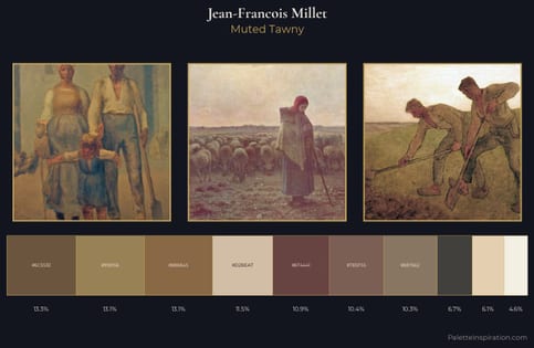Jean-Francois Millet Palette 2 - Muted Tawny
