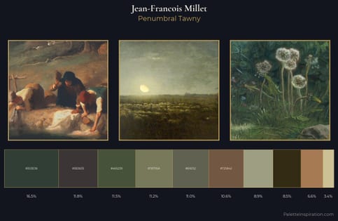 Jean-Francois Millet Palette 7 - Penumbral Tawny