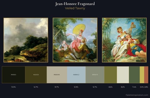 Jean-Honore Fragonard Palette 2 - Veiled Tawny