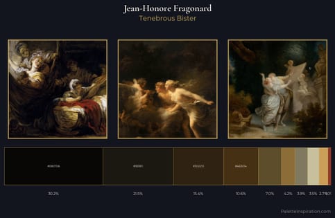 Jean-Honore Fragonard Palette 10 - Tenebrous Bister