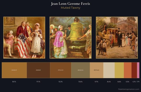 Jean Leon Gerome Ferris Palette 1 - Muted Tawny
