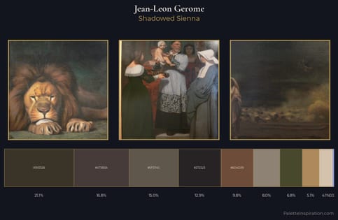 Jean-Leon Gerome Palette 15 - Shadowed Sienna