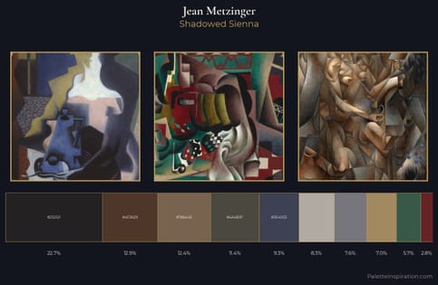 Jean Metzinger Palette 9 - Shadowed Sienna
