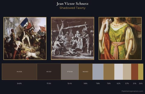 Jean Victor Schnetz Palette 2 - Shadowed Tawny