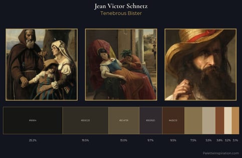 Jean Victor Schnetz Palette 5 - Tenebrous Bister