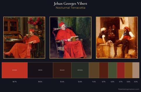 Jehan Georges Vibert Palette 7 - Nocturnal Terracotta