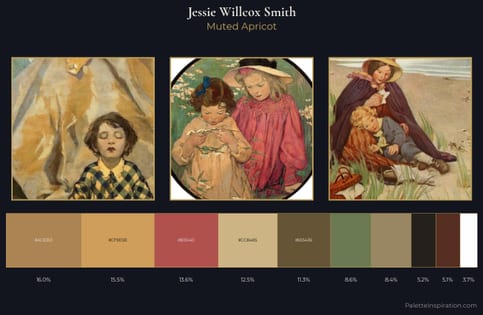 Jessie Willcox Smith Palette 2 - Muted Apricot