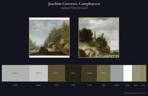 Joachim Govertsz. Camphuysen Palette 1 - Veiled Parchment
