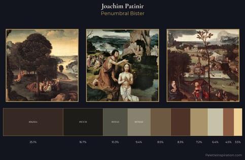 Joachim Patinir Palette 3 - Penumbral Bister