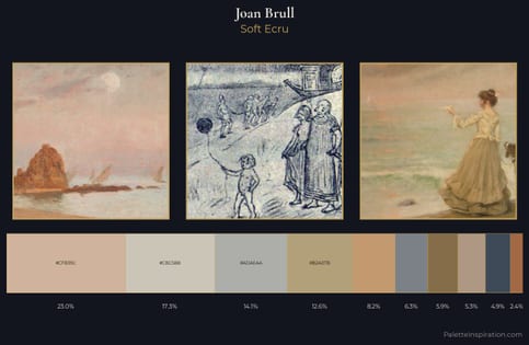 Joan Brull Palette 1 - Soft Ecru