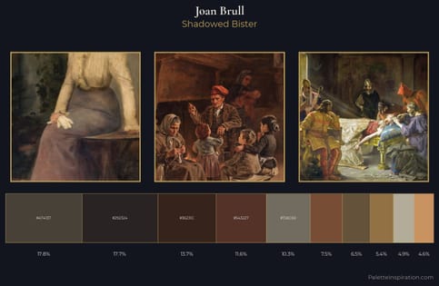 Joan Brull Palette 10 - Shadowed Bister
