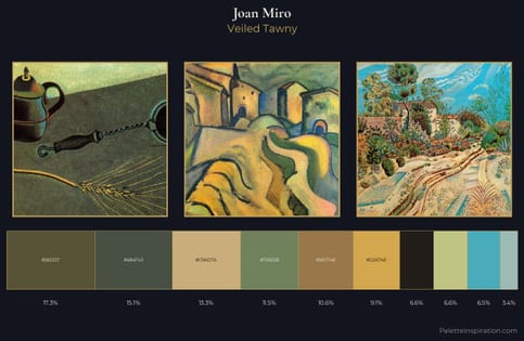 Joan Miro Palette 3 - Veiled Tawny