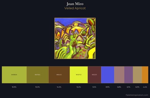 Joan Miro Palette 4 - Veiled Apricot