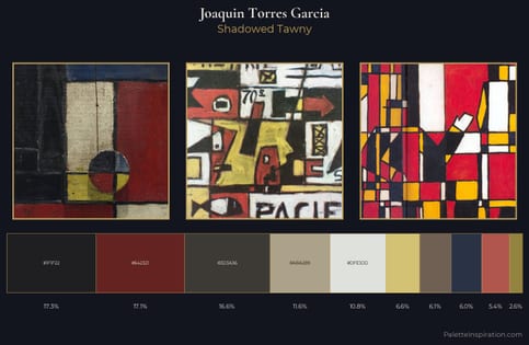 Joaquin Torres Garcia Palette 2 - Shadowed Tawny