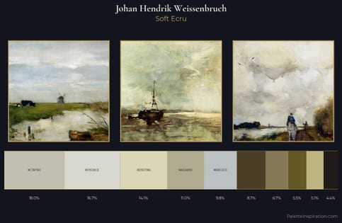 Johan Hendrik Weissenbruch Palette 1 - Soft Ecru