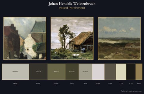 Johan Hendrik Weissenbruch Palette 7 - Veiled Parchment