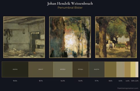 Johan Hendrik Weissenbruch Palette 8 - Penumbral Bister