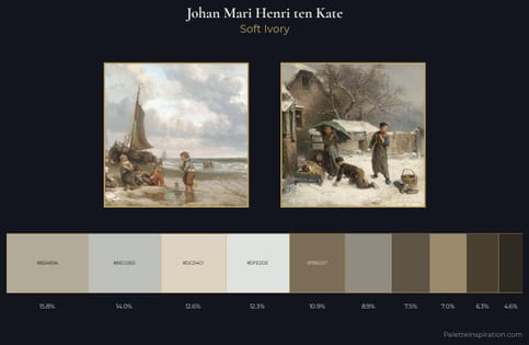 Johan Mari Henri ten Kate Palette 1 - Soft Ivory