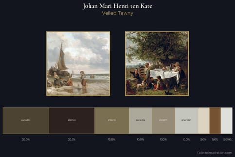Johan Mari Henri ten Kate Master Palette - Veiled Tawny