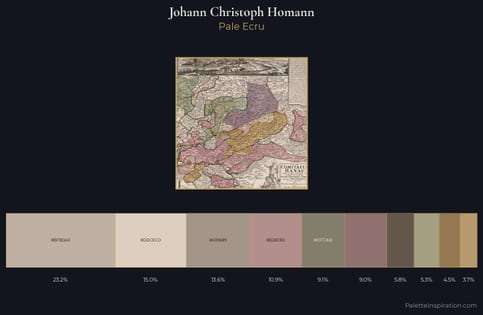 Johann Christoph Homann Palette 1 - Pale Ecru
