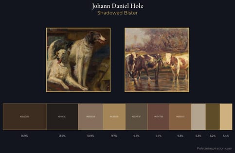 Johann Daniel Holz Palette 4 - Shadowed Bister