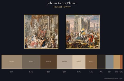 Johann Georg Platzer Palette 1 - Muted Tawny