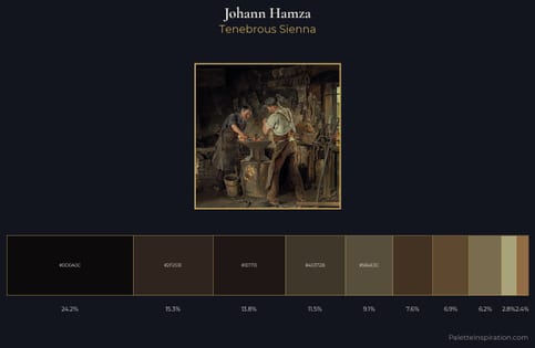 Johann Hamza Palette 3 - Tenebrous Sienna