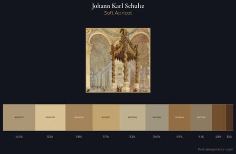 Johann Karl Schultz Palette 1 - Soft Apricot