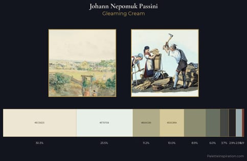 Johann Nepomuk Passini Palette 1 - Gleaming Cream