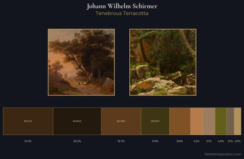 Johann Wilhelm Schirmer Palette 4