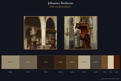 Johannes Bosboom Master Palette