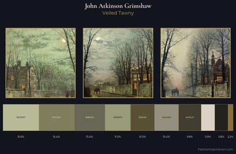 John Atkinson Grimshaw Palette 3 - Veiled Tawny