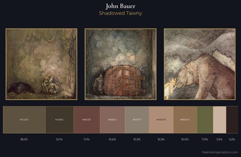 John Bauer Palette 5 - Shadowed Tawny