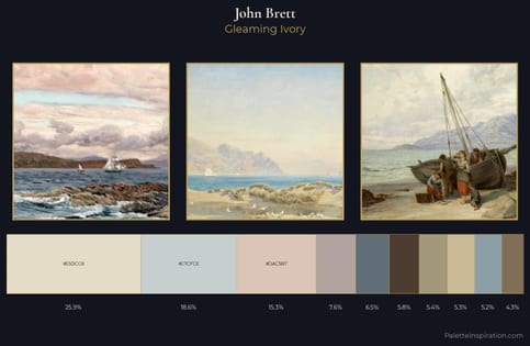John Brett Palette 1 - Gleaming Ivory