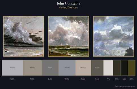 John Constable Palette 4 - Veiled Vellum