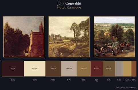 John Constable Palette 5 - Muted Gamboge