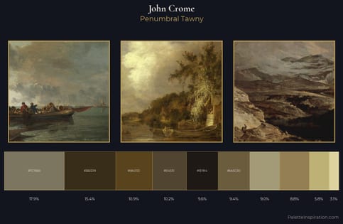 John Crome Palette 7 - Penumbral Tawny