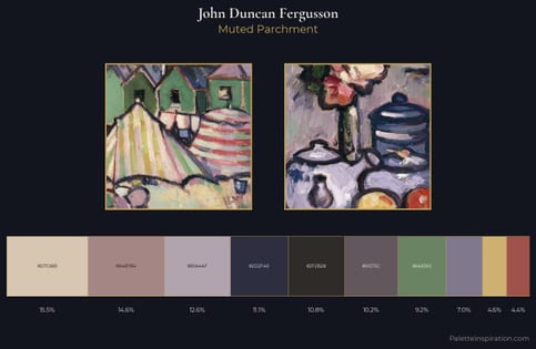 John Duncan Fergusson Palette 4 - Muted Parchment