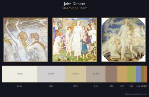 John Duncan Palette 1 - Gleaming Cream