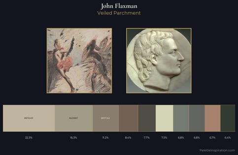 John Flaxman Palette 1 - Veiled Parchment