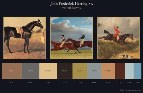 John Frederick Herring Sr. Palette 1 - Veiled Tawny