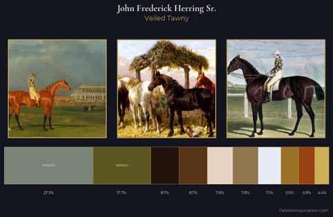 John Frederick Herring Sr. Palette 3 - Veiled Tawny
