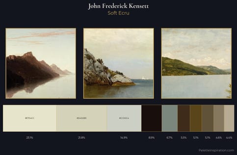 John Frederick Kensett Palette 4 - Soft Ecru